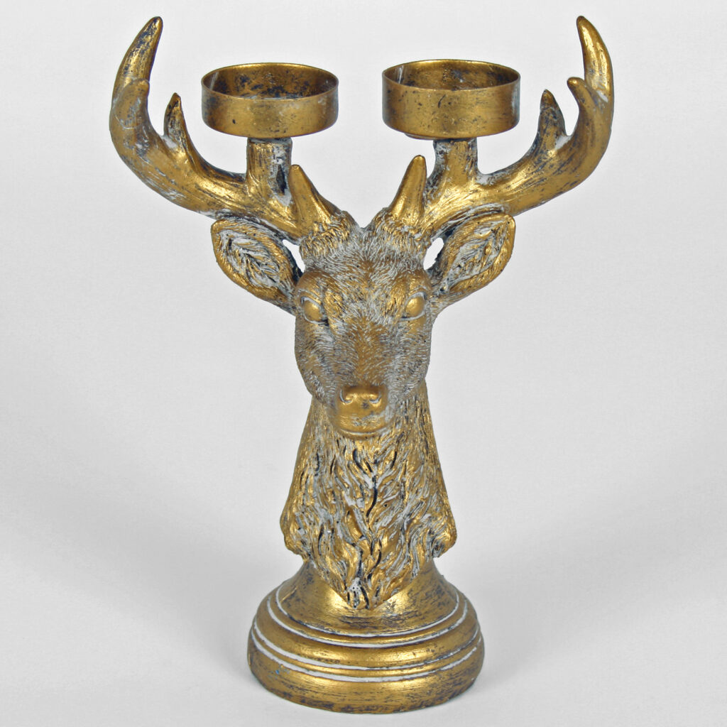 STAG HEAD CANDLEHOLDER 21cm Originals   4010 1024x1024 